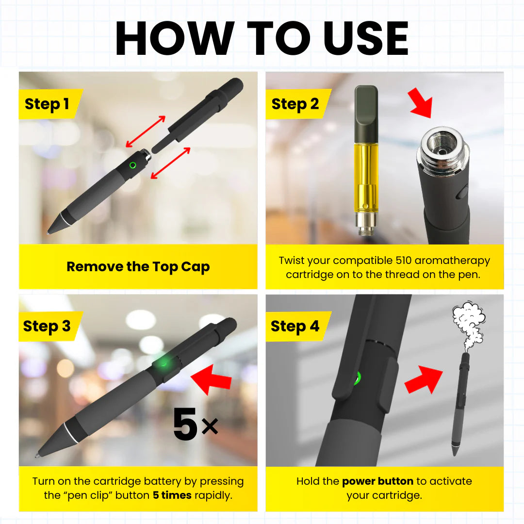 Smyle Labs Penjamin Cart Pen – Discreet 510 Vape Battery Pen UK